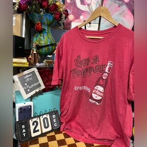Dr Pepper “I’m a Pepper” Red Graphic T-Shirt Size XXL Savvy